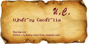 Ujházy Cecília névjegykártya